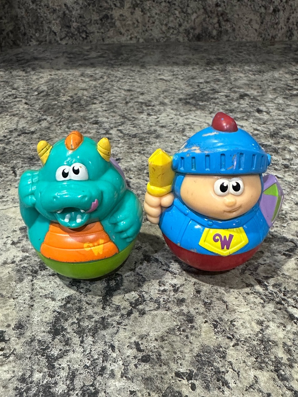Playskool Weebles Storybook World 2005-2006 Characters Driggles & Royal Knight